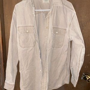 Mens medium LL BEAN button up